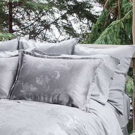 St Genève | Luna Silk-Cashmere Jacquard Duvet Cover