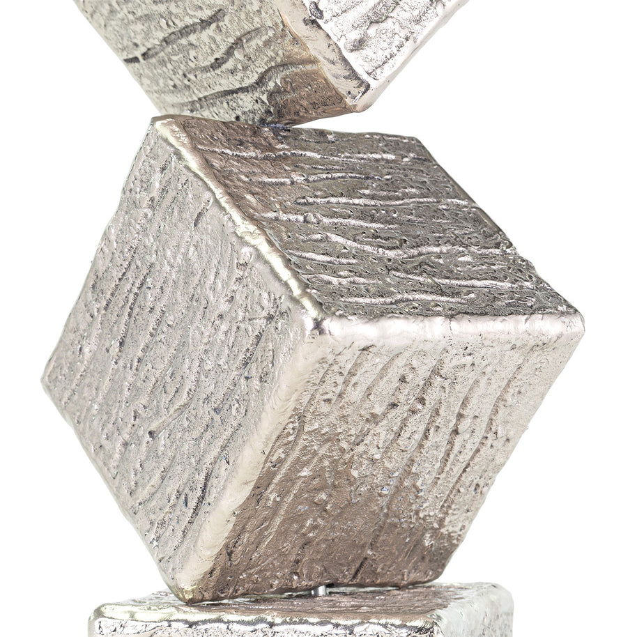 Cube Silver Sculpture