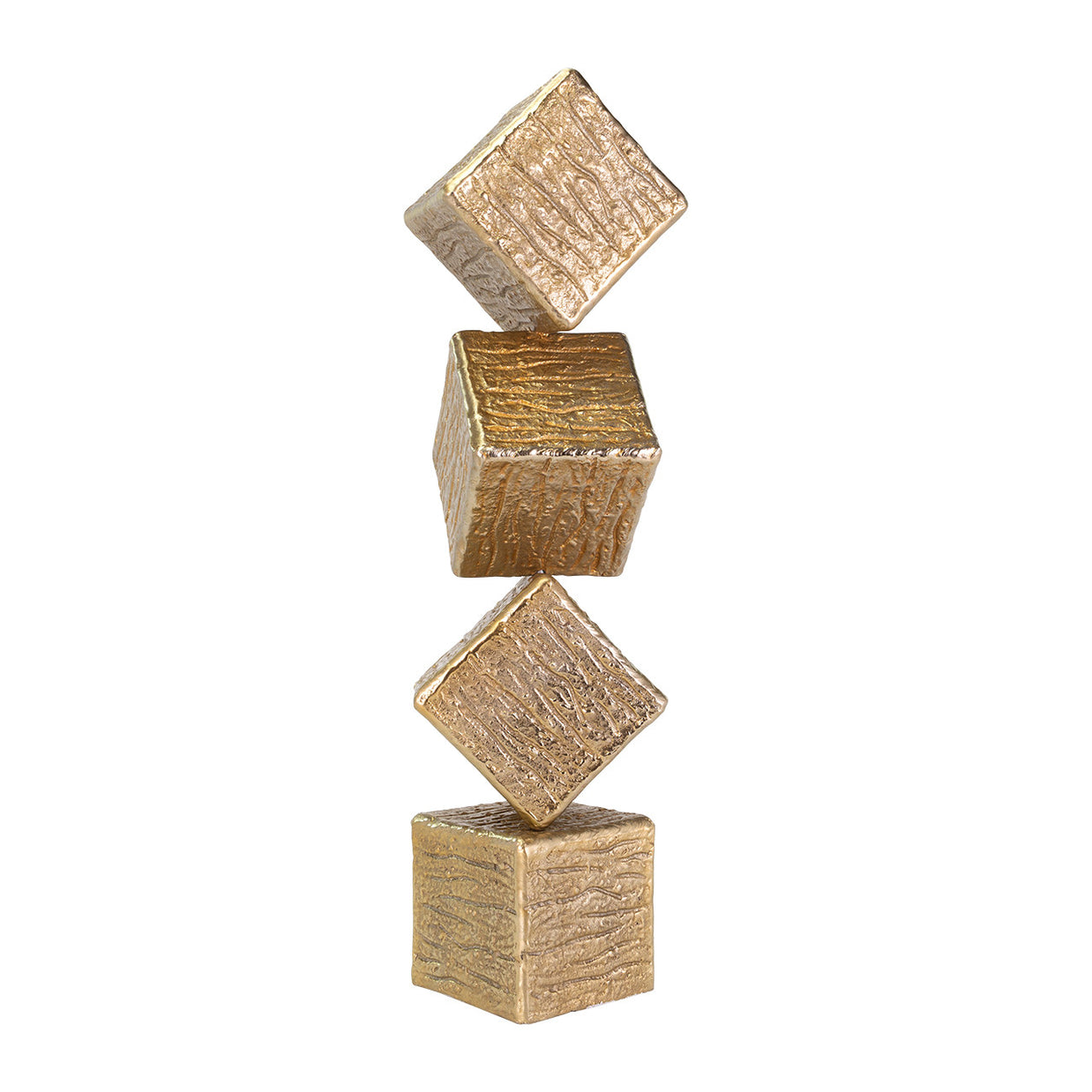 Cube Gold Sculpture