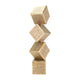 Cube Gold Sculpture