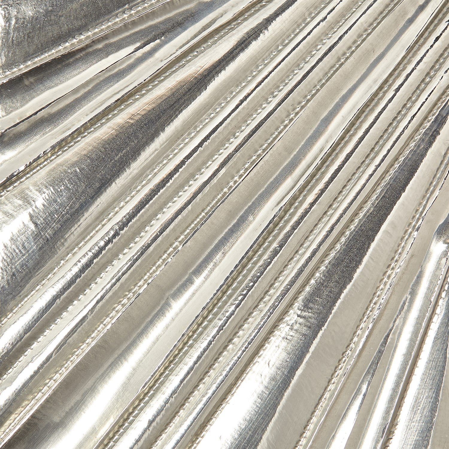 Linen Fold Mirror-Silver