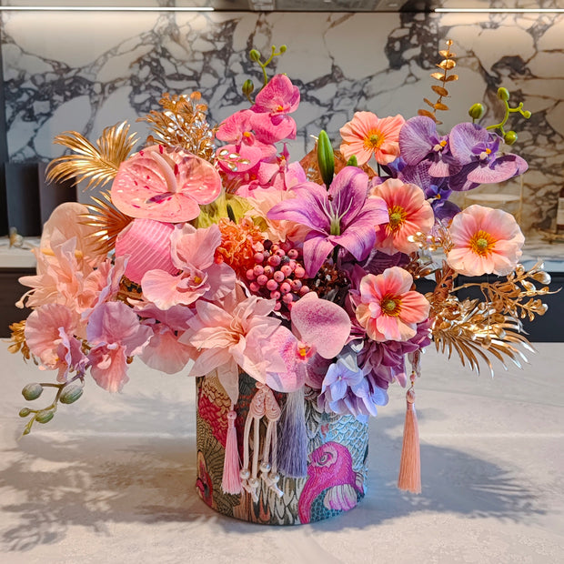 "Eternal Blush" Artificial Floral Art