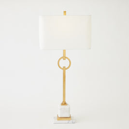 Top Ring Table Lamp-Gold Leaf