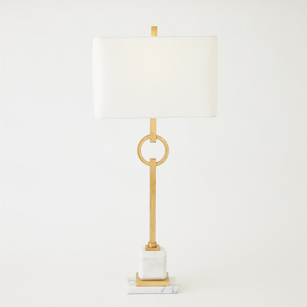 Top Ring Table Lamp-Gold Leaf