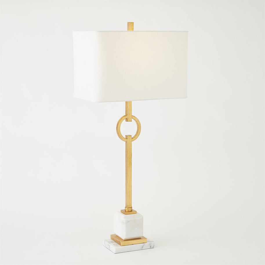 Top Ring Table Lamp-Gold Leaf