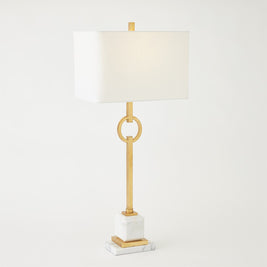 Top Ring Table Lamp-Gold Leaf