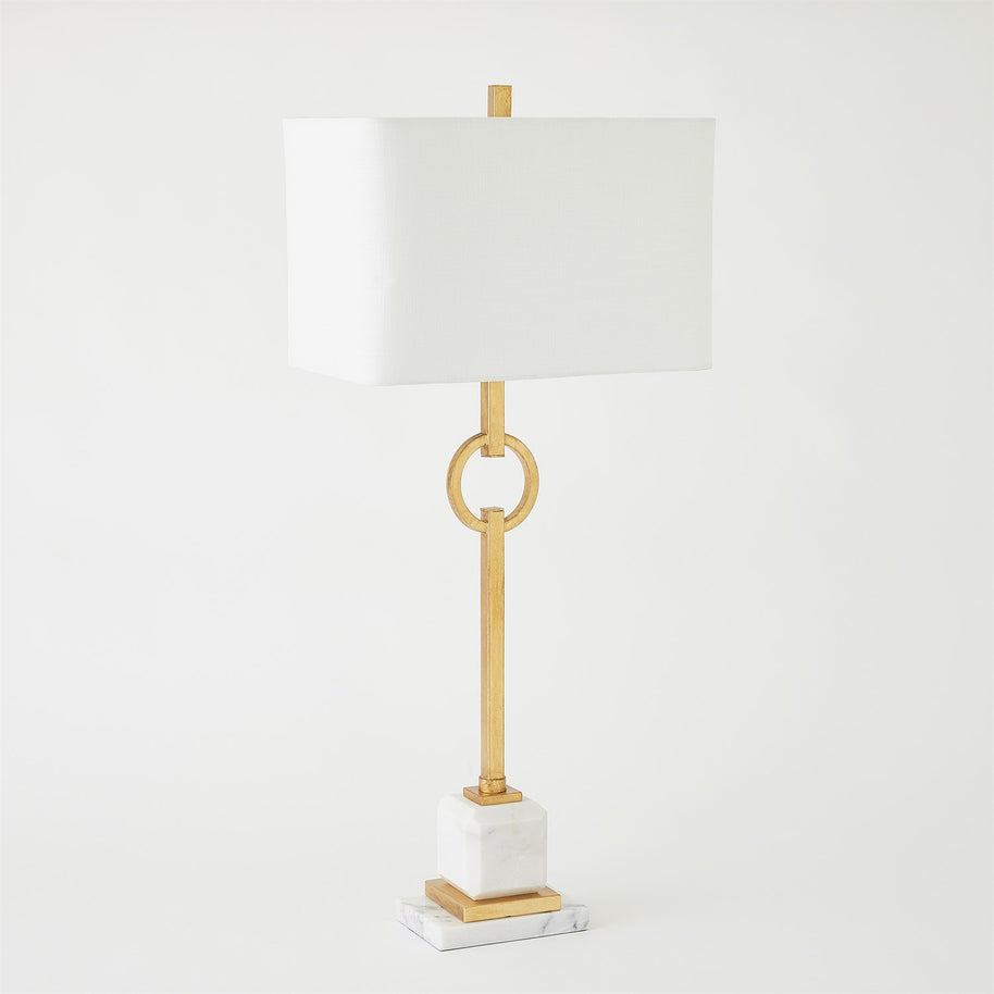 Top Ring Table Lamp-Gold Leaf