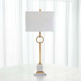 Top Ring Table Lamp-Gold Leaf