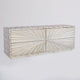 Linen Fold Cabinet-Silver