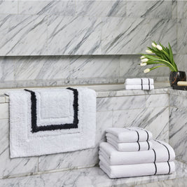 Framed Stripe Bath Rugs
