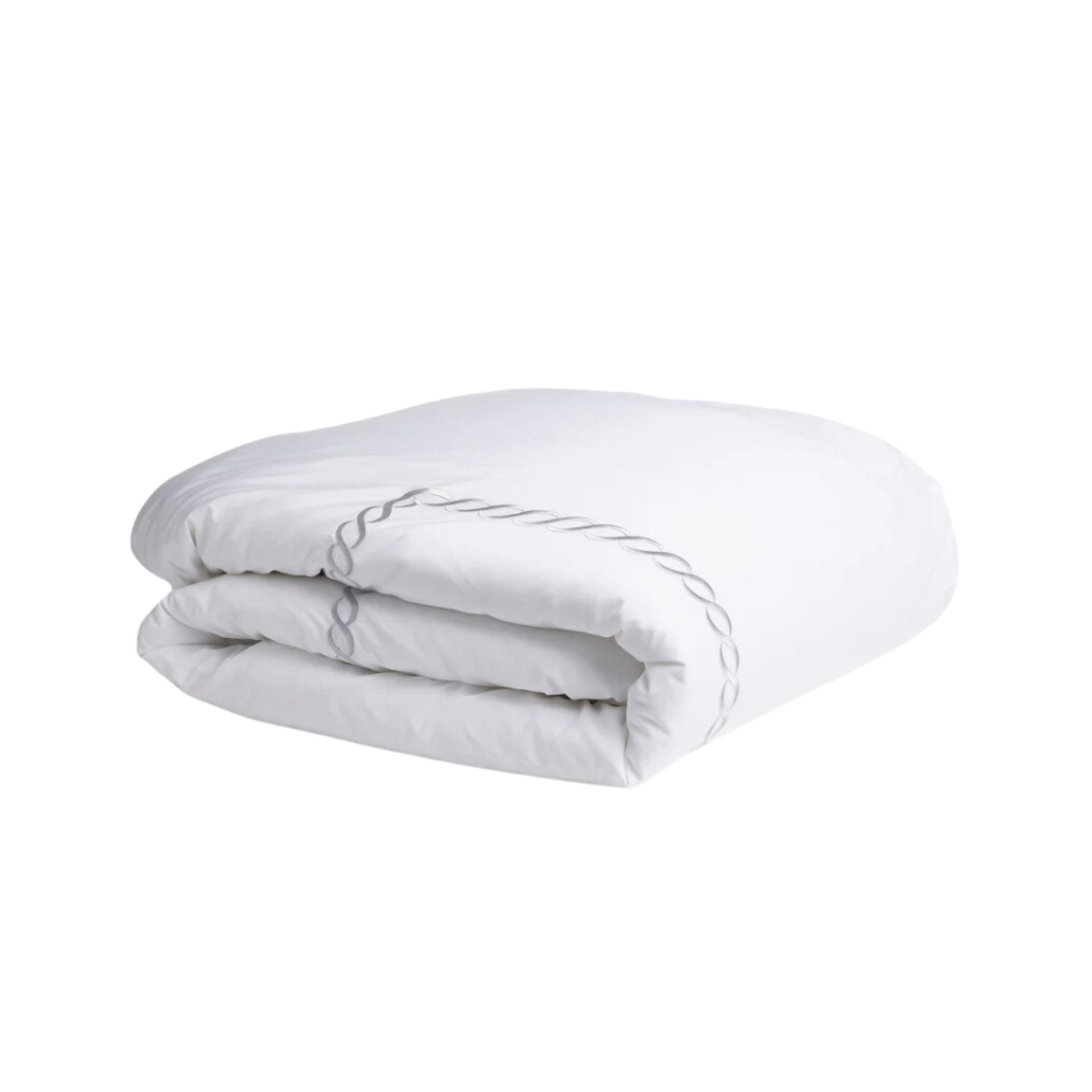 Catena Embroidered Percale Duvet