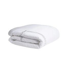 Catena Embroidered Percale Duvet