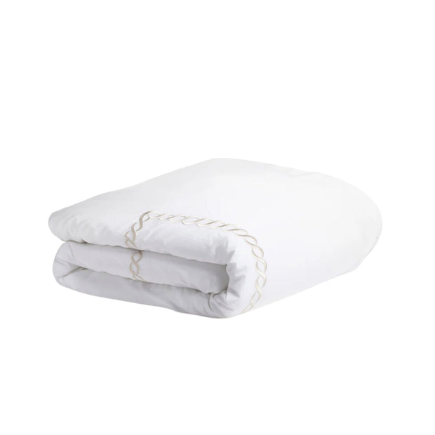 Catena Embroidered Percale Duvet