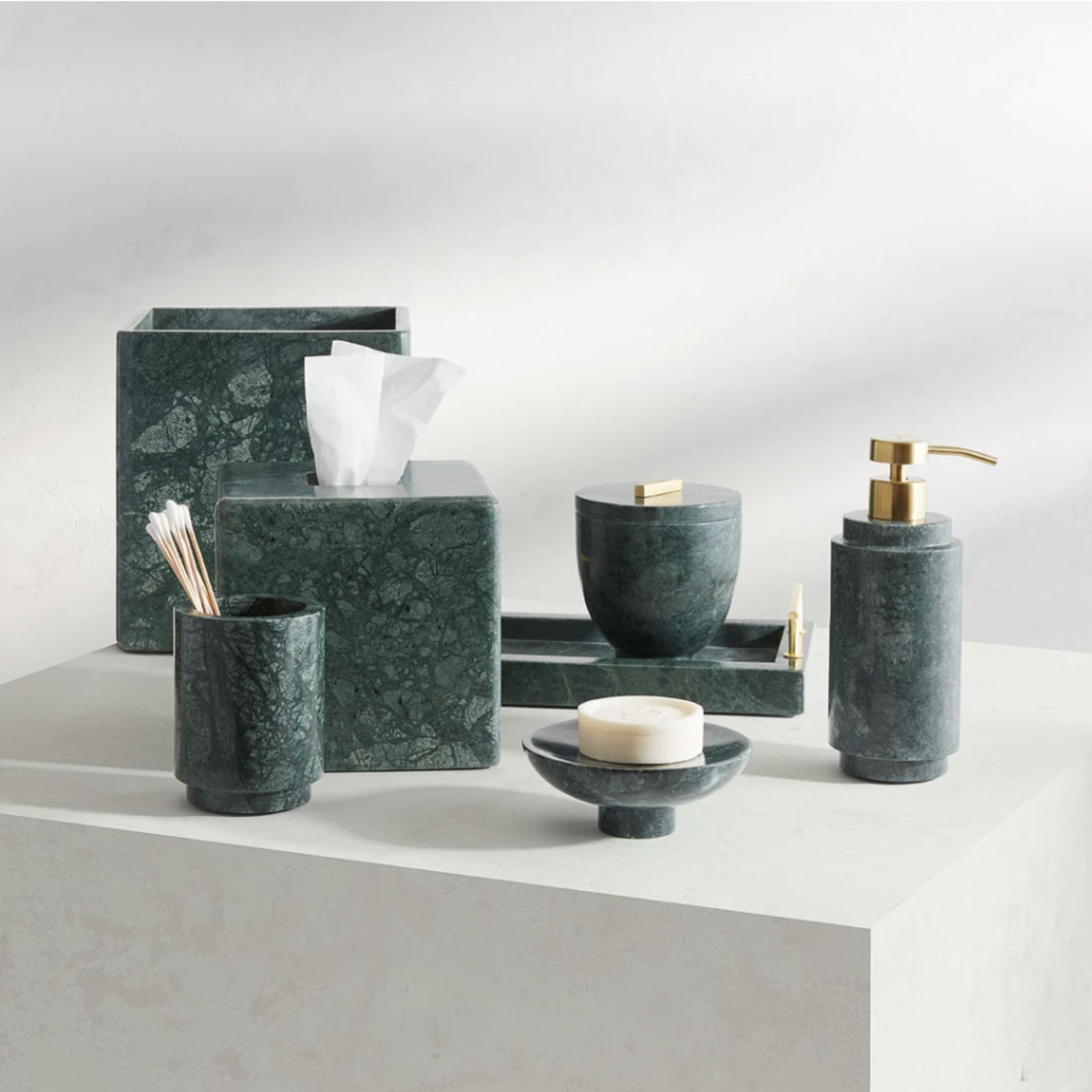 Esmeralda Marble Bath Accessories