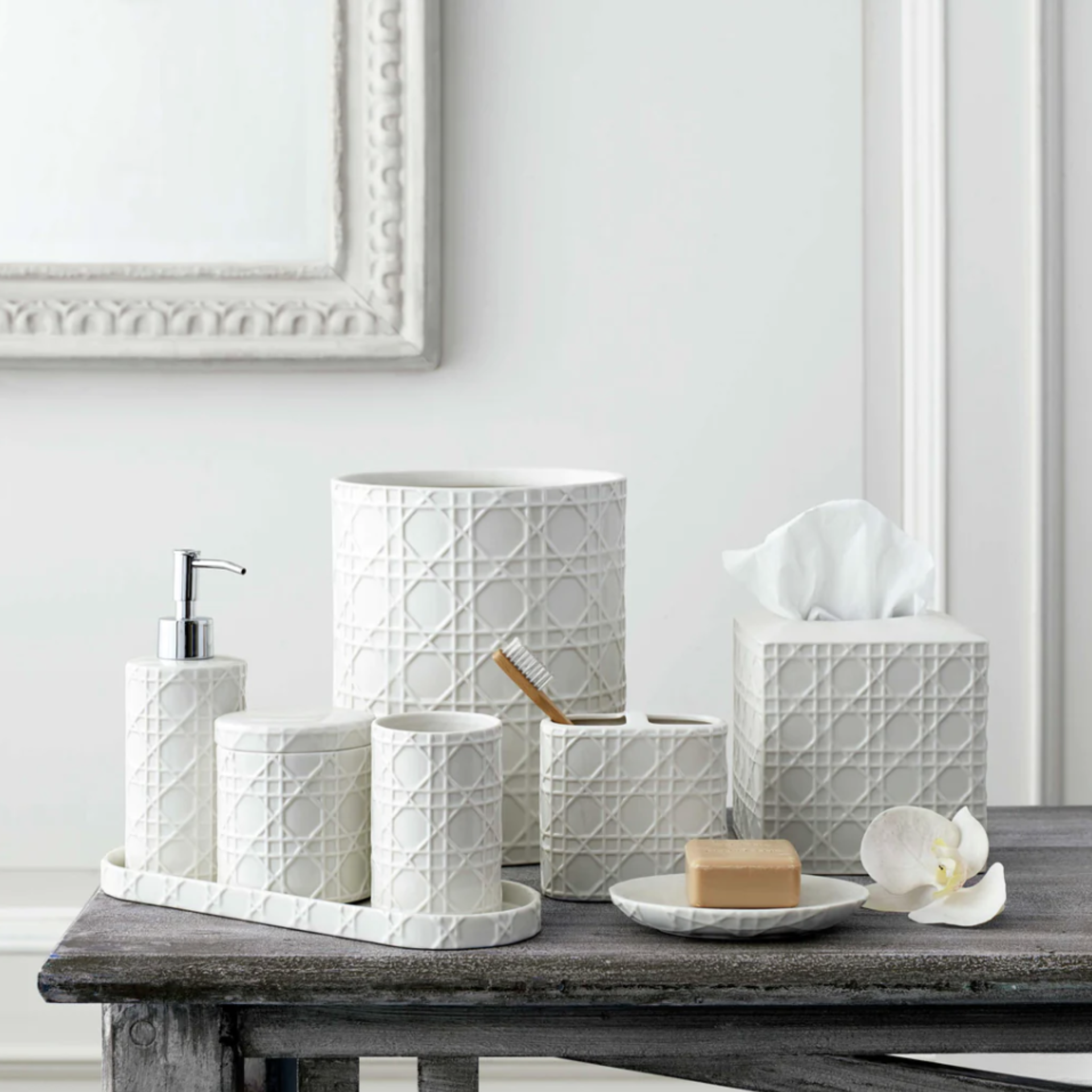 Rattan Bath Accessories