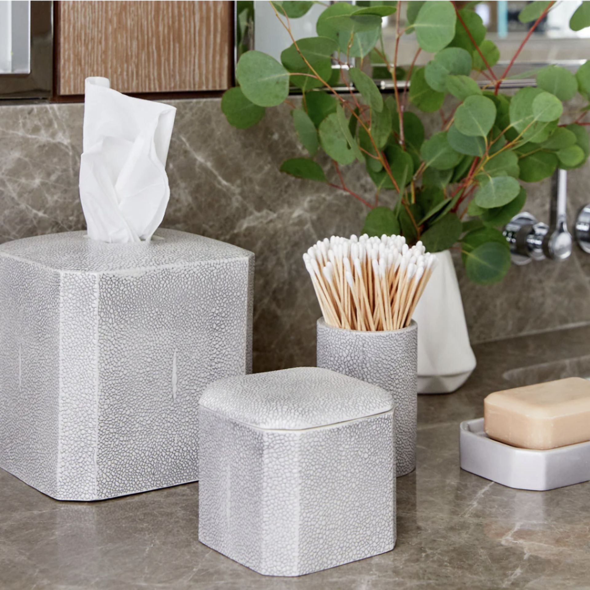 Shagreen Bath Accessories