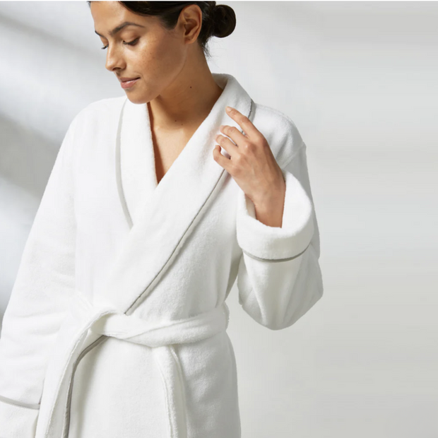 Turkish Cotton Piped Robe