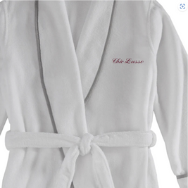 Turkish Cotton Piped Robe