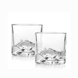 Denali Crystal Whiskey Glasses Set Of 2 - LIITON