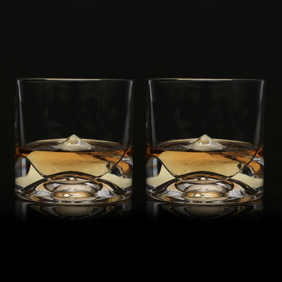 Denali Crystal Whiskey Glasses Set Of 2 - LIITON