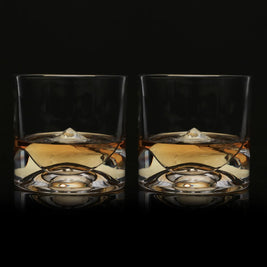 Denali Crystal Whiskey Glasses Set Of 2 - LIITON