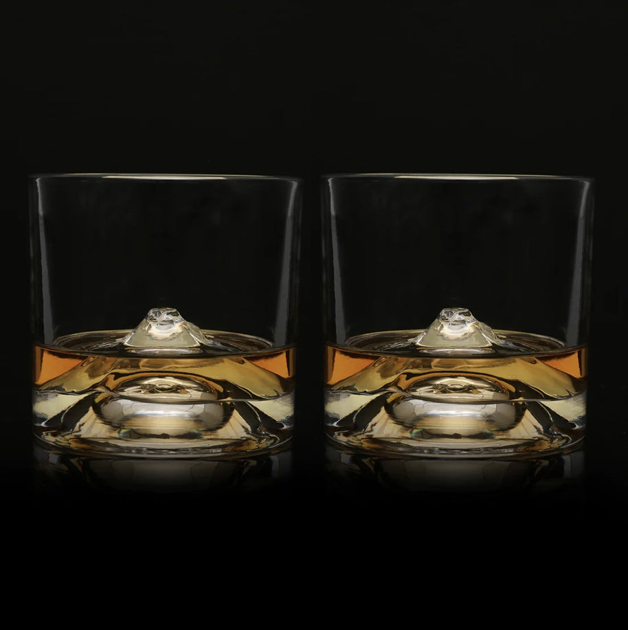 Fuji Crystal Whiskey Glasses Set Of 2 - LIITON