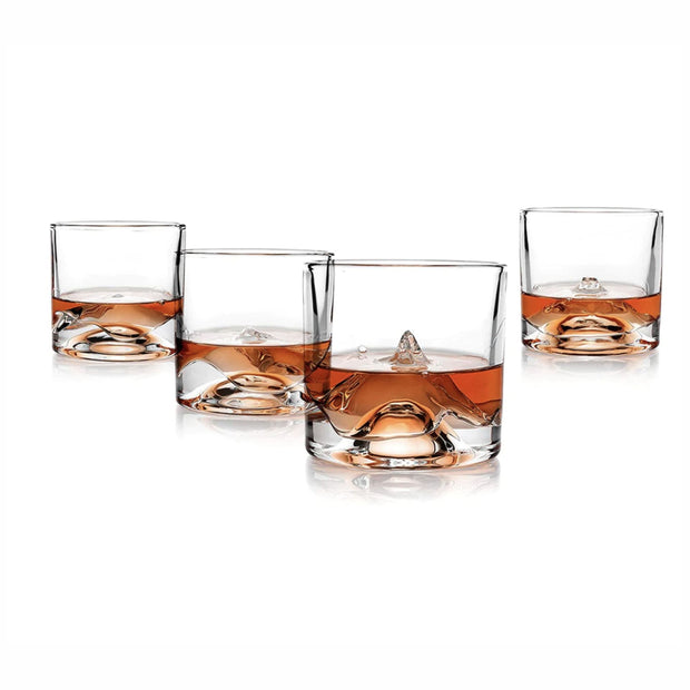 The Crystal Whiskey Peaks Glass Set Of 4 - LIITON