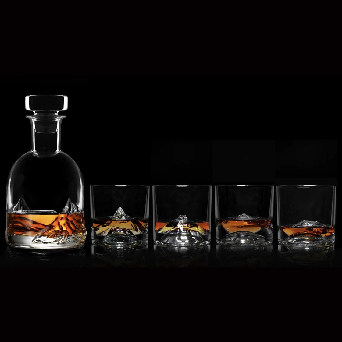 The Peaks Crystal Whiskey Decanter Set - LIITON