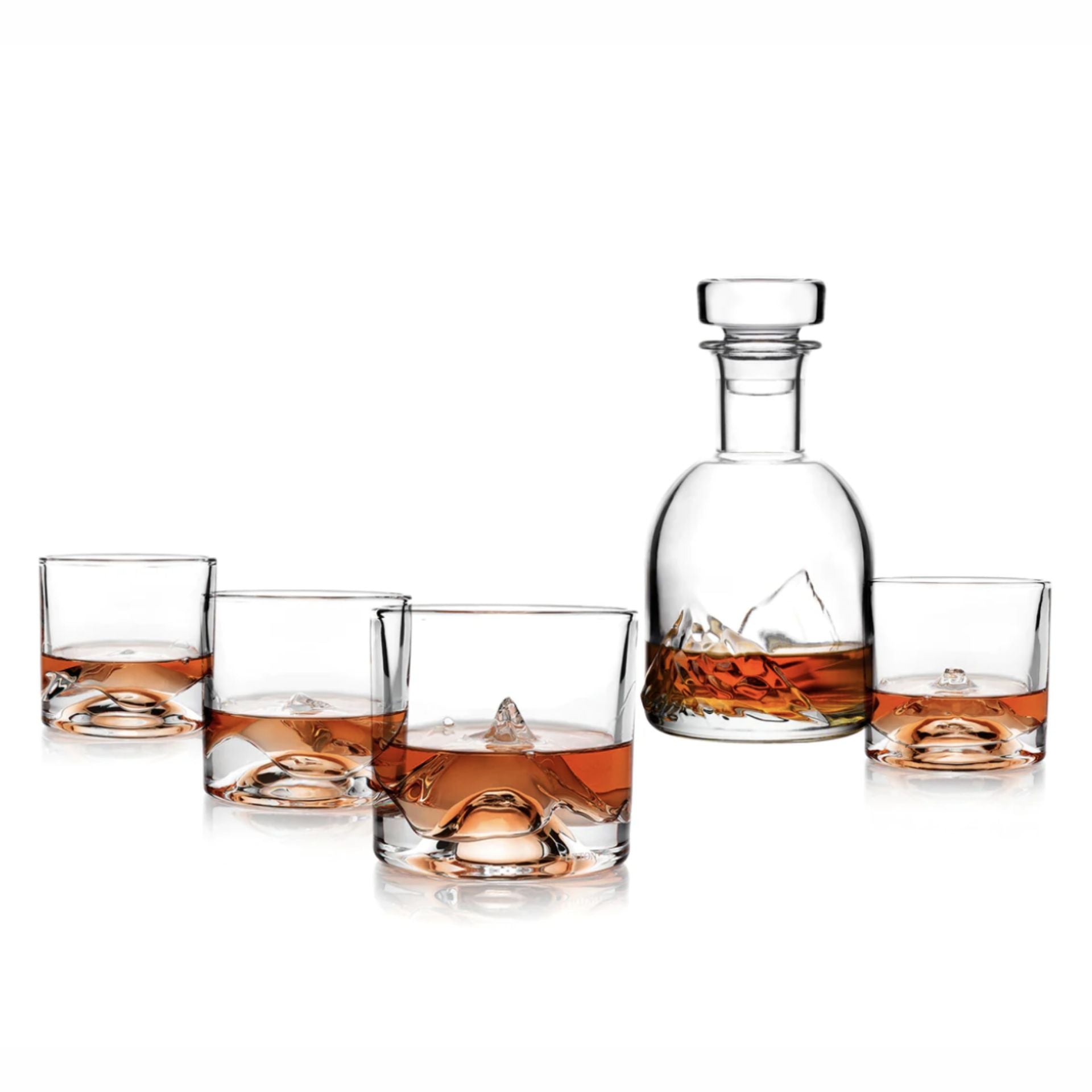 The Peaks Crystal Whiskey Decanter Set - LIITON