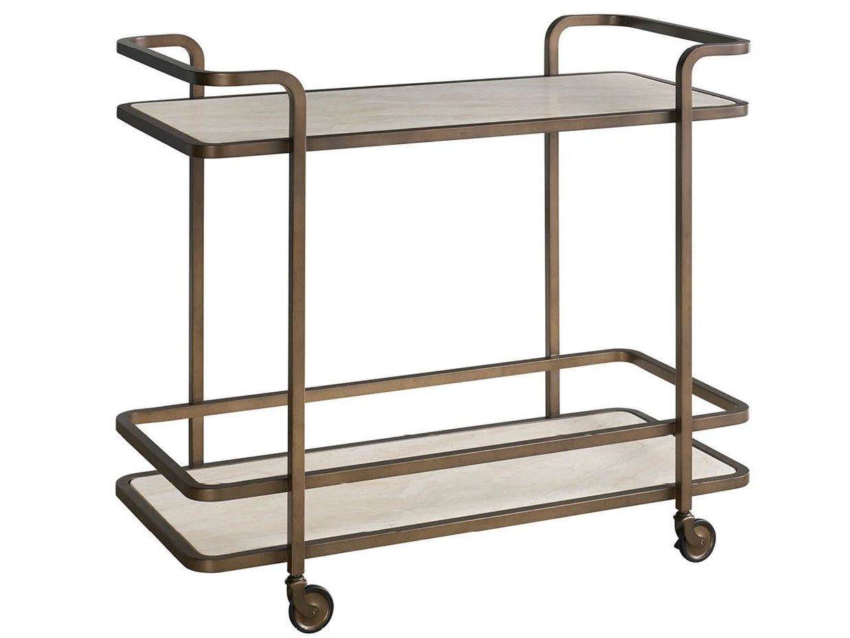 AGED GOLD BAR CART