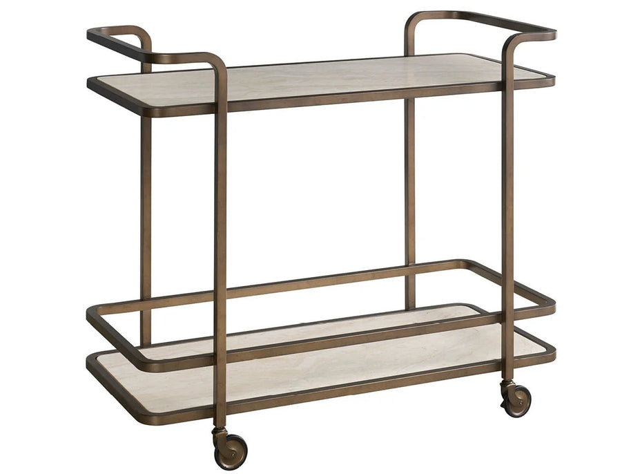 AGED GOLD BAR CART