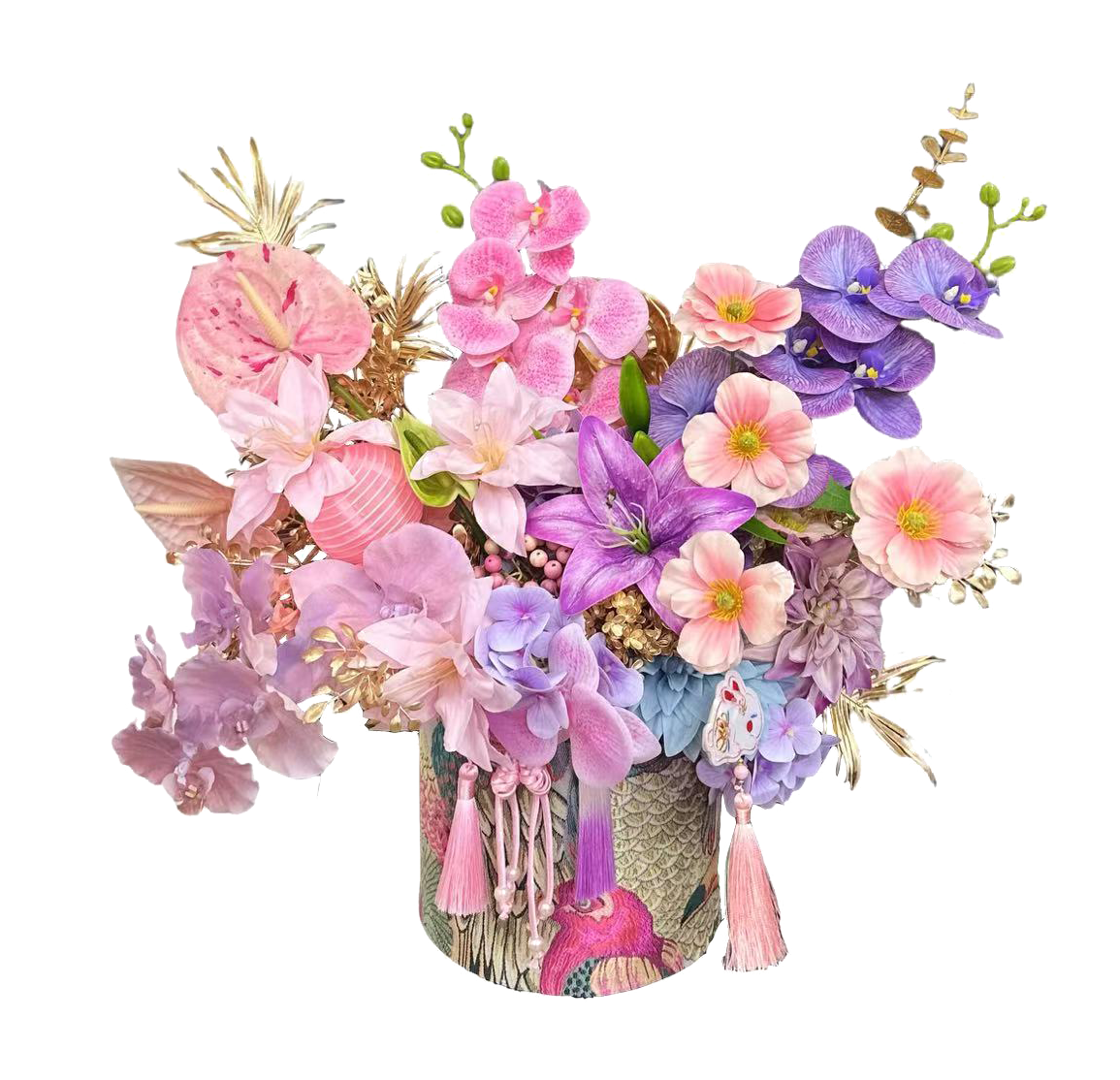 "Eternal Blush" Artificial Floral Art