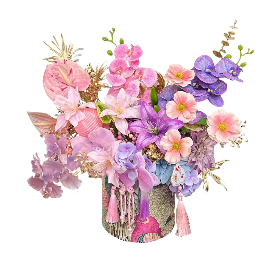 "Eternal Blush" Artificial Floral Art