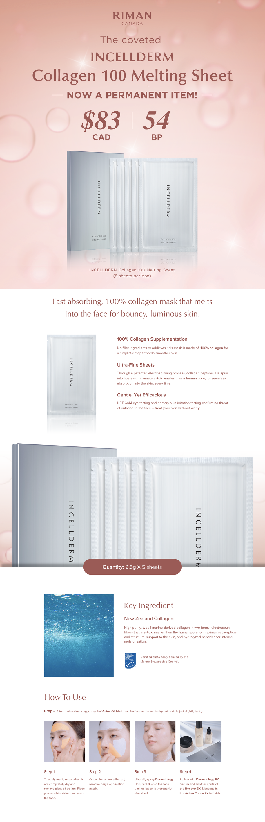 Collagen 100 Melting Sheet