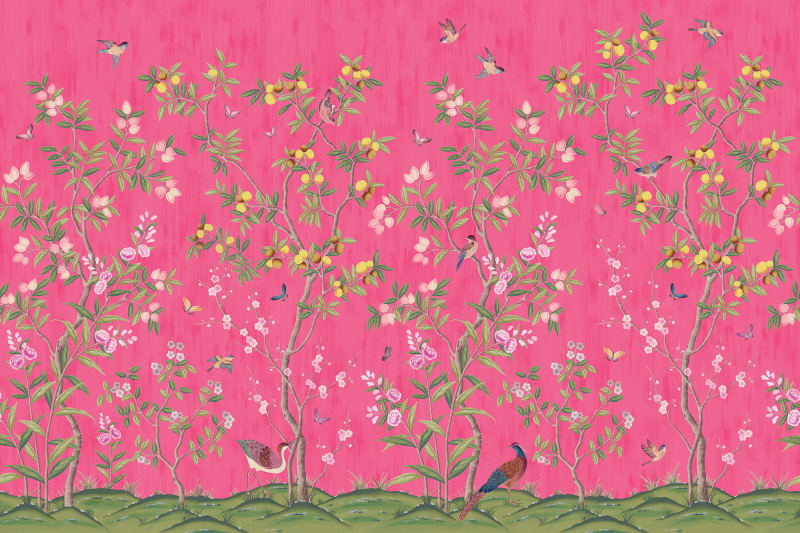 Chinoiserie Chic, Fuchsia
