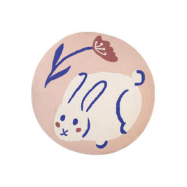 Rabbit and Flower Rug