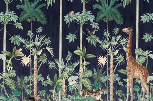 Giraffe's Stroll, Nightfall