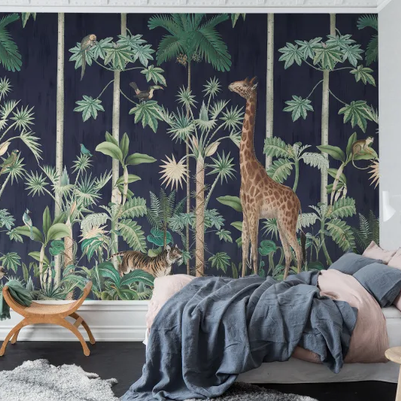 Giraffe's Stroll, Nightfall